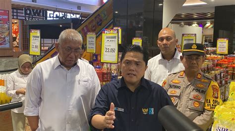 Harga Mahal Erick Sebut Bakal Guyur Ton Beras Untuk Operasi Pasar