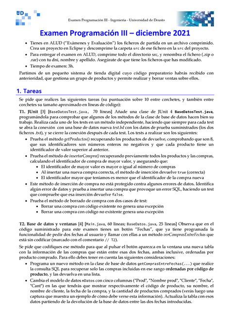 Examen Prog 3 202112 Examen Programación III Ingeniería