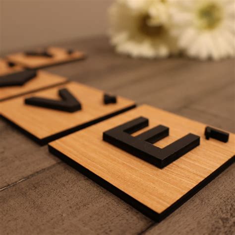 Scrabble Tile Wall Art Name Puzzles With Raised Etsy