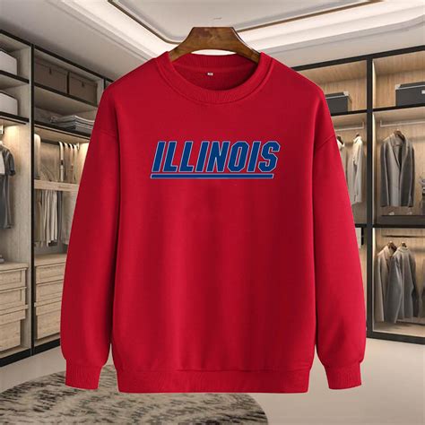 Illinois Sweatshirt Illinois Shirt Illinois Basketball Etsy