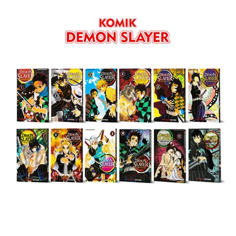 Jual Komik Anime Serial Demon Slayer Kimetsu No Yaiba Volume 1 Sampai