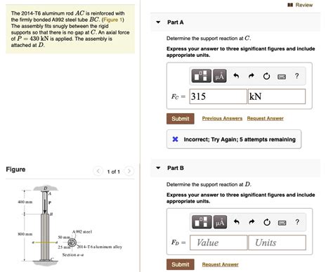 SOLVED The 2014 T6 Aluminum Rod AC Is Reinforced With The Firmly