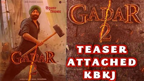 Gadar Teaser Sunny Deol Gadar Trailer Update Gadar Teaser