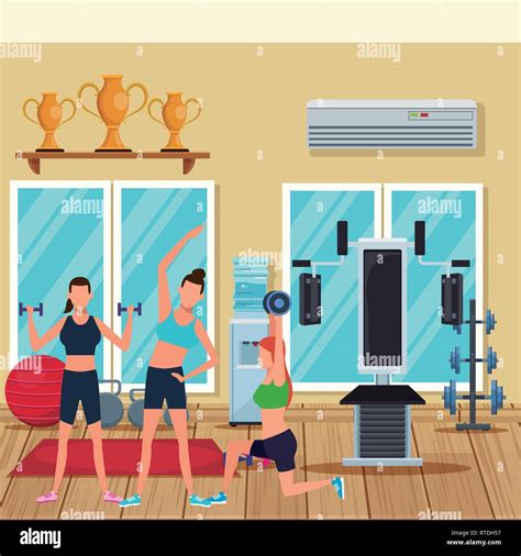 Women Working Out Stock Vector Image And Art Alamy