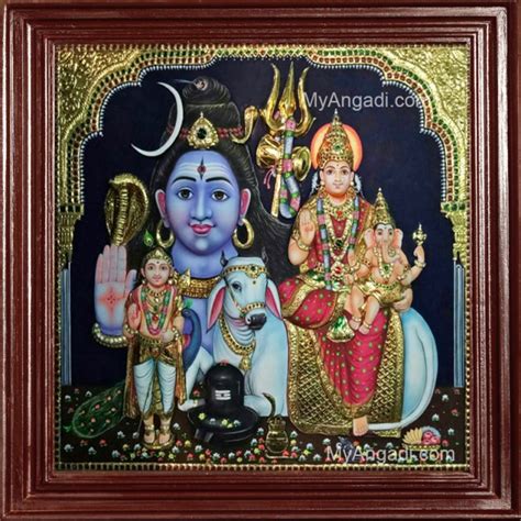 Sivan 3D Tanjore Paintings Buy Shiva 3D Tanjore Paintings