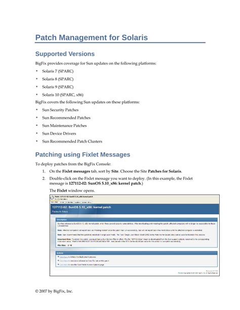 PDF BigFix Patch Management For Solaris DOKUMEN TIPS