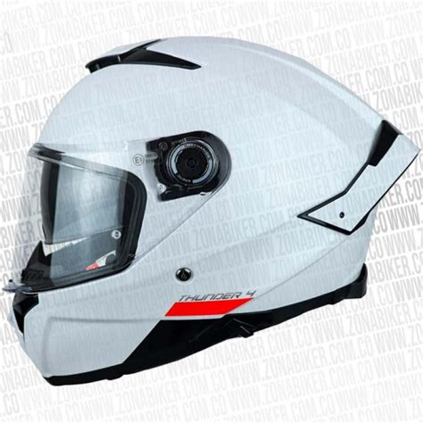 Casco Mt Thunder Sv Solid A Blanco Perla Zonabiker La