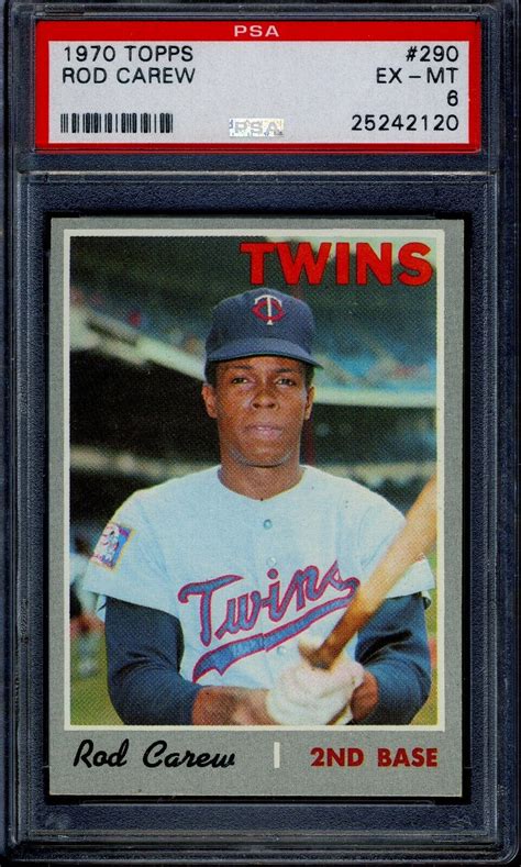 Topps Rod Carew Psa Ex Mt Minnesota Twins Ebay