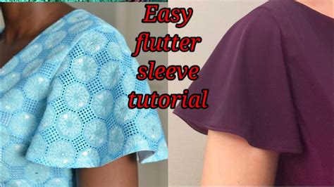 How To Cut A Flutter Flare Sleeve Easy And Detailed YouTube