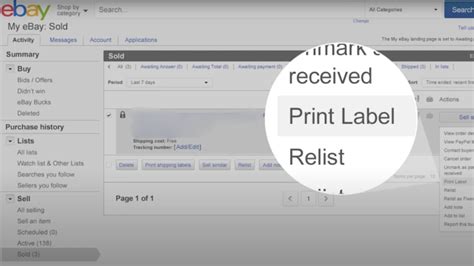 How To Print Shipping Labels On EBay
