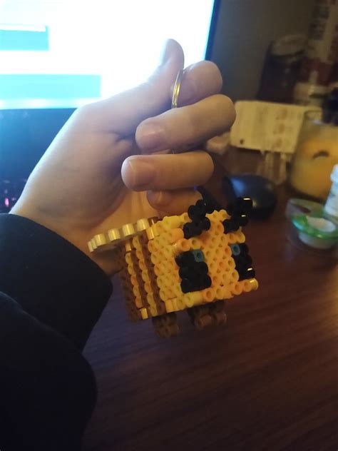 Minecraft Bee Perler Beads 3d Template