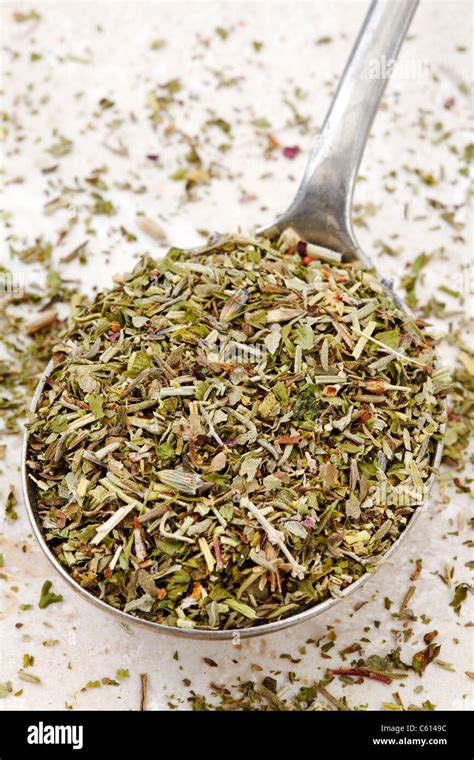 Dried Mixed Herbs Stock Photo Alamy