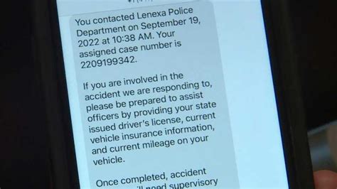 Lenexa Police using new technology to send texts after 911 calls