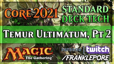 Mtg Arena Core Set Standard Deck Tech Temur Ultimatum Part