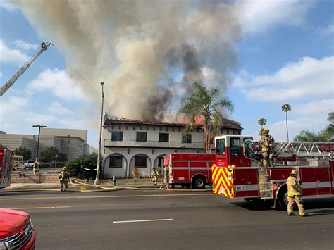 Commercial Building Engulfed In Two Alarm Fire San Bernardino County Fire Protection District