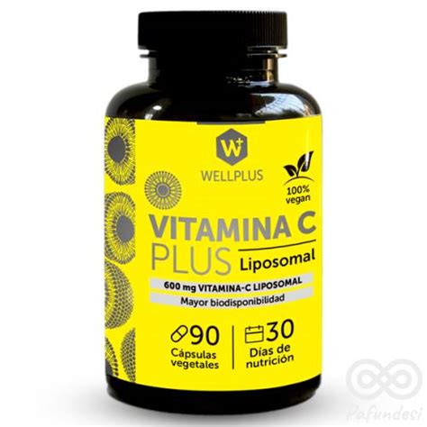 Vitamina C PLUS Liposomal 90 Cap Vegano Wellplus Pafundesi