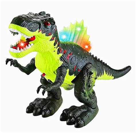 Dinossauro De Brinquedo Tiranossauro Rex Anda Emite Som E Luz