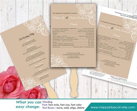 Wedding Program Templates For Microsoft Word Bezyhair