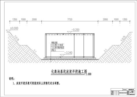 标准三级化粪池施工图给排水cad图块常用图块土木在线