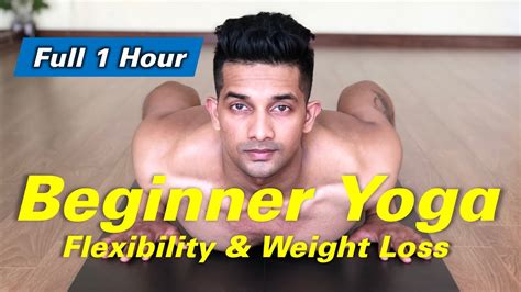 Full 1 Hour Beginner Yoga For Flexibility Weight Loss YOGRAJA YouTube