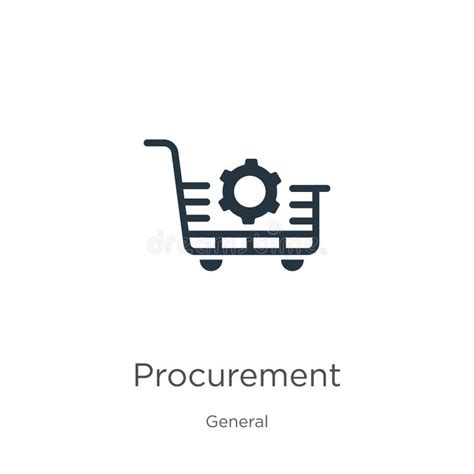 Procurement Icon Vector Trendy Flat Procurement Icon From General