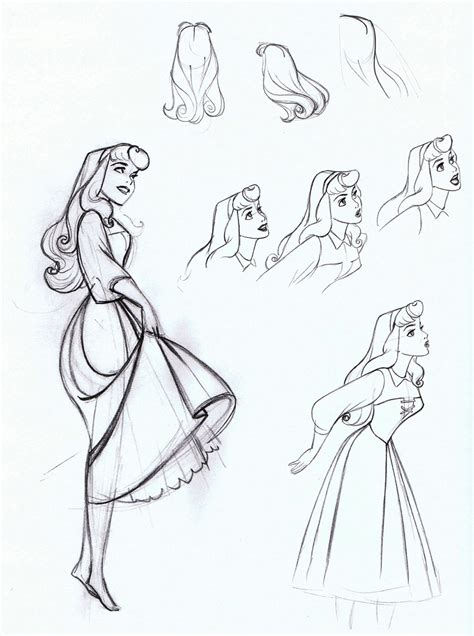 Sleeping Beauty Model Sheets Traditional Animation