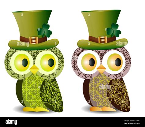 Owl Clover Stock Vector Images Alamy