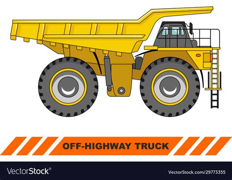 Off Highway Truck Heavy Mining Truck Royalty Free Vector