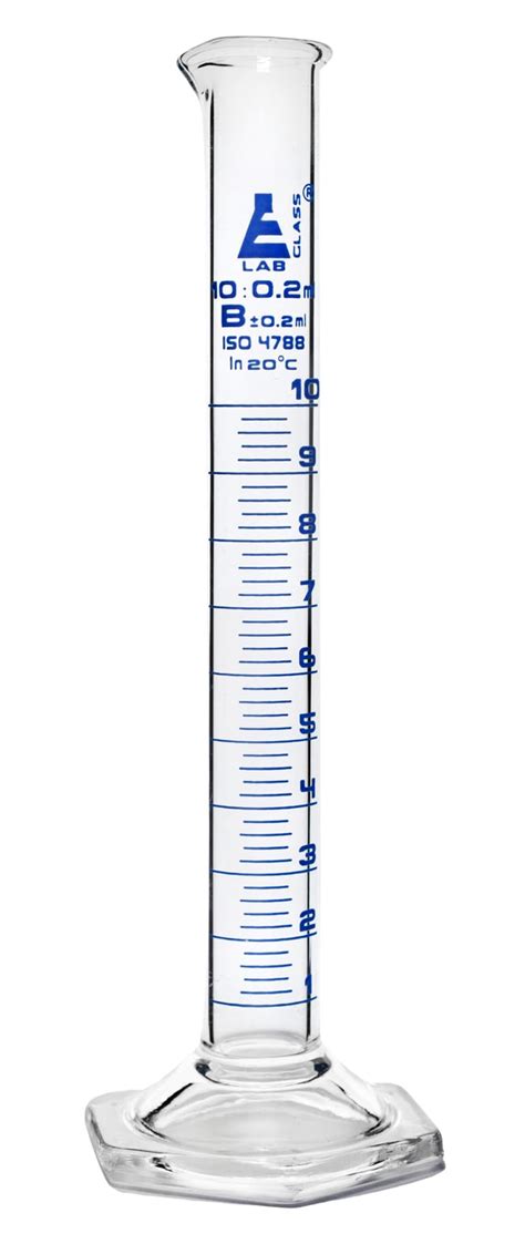 Eisco Graduated Cylinder Borosilicate Class B Hexagonal Base With