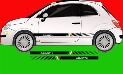 Abarth Fiat 500 595 Punto bandes latérales autocollants graphiques