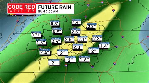 Rain expected across Middle Tennessee this weekend, flurries possible ...