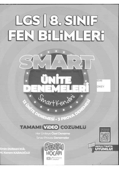 LGS FEN BİLİMLERİ SMART ÜNİTE DENEMELERİ BENİM HOCAM Zeta Fotokopi