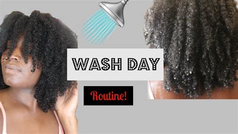 Natural Hair Wash Day Routine Start To Finish Youtube