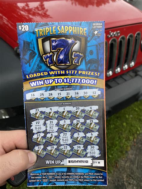 Quick win on one of the new $20 GA Lottery scratchers. : r/Lottery