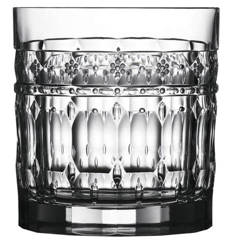 Varga Art Crystal Barcelona Clear Double Old Fashioned Glass The Pink Daisy