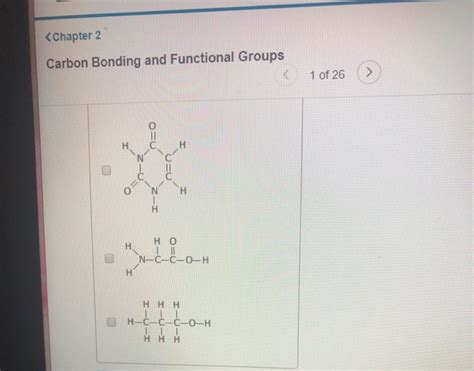 Solved Carbon Bonding And Functional Groups 1 Of 26 Part A Chegg