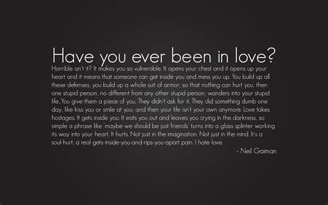 Love Quote Neil Gaiman Text Wallpapers Hd Desktop And Mobile Backgrounds