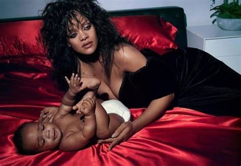 Rihanna Rapper A AP Rocky Reveal Their 9 Month Old Baby Face In