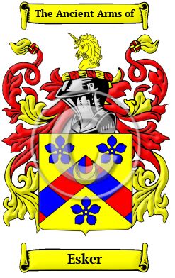 Esker Name Meaning, Family History, Family Crest & Coats of Arms