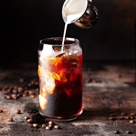 Cold Brew Iced Coffee In Glass Bottles Stock Photo Image Of Brewed