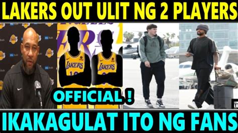 Breaking News Lakers Out Ulit Ng Players Ikakagulat Ito Ng Mga Fans