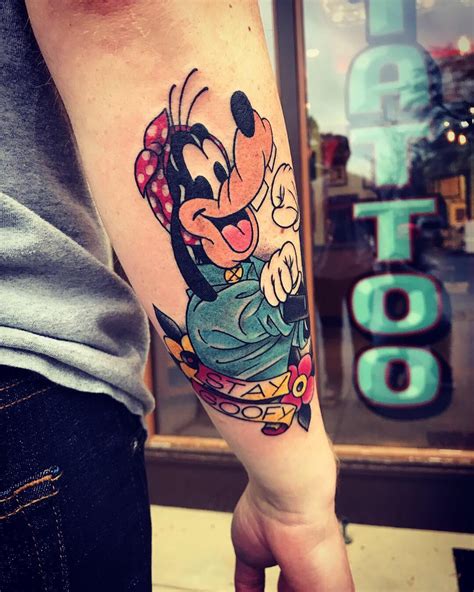 Finally Got My First Disney Tattoo The Other Day I Call It Goofy The