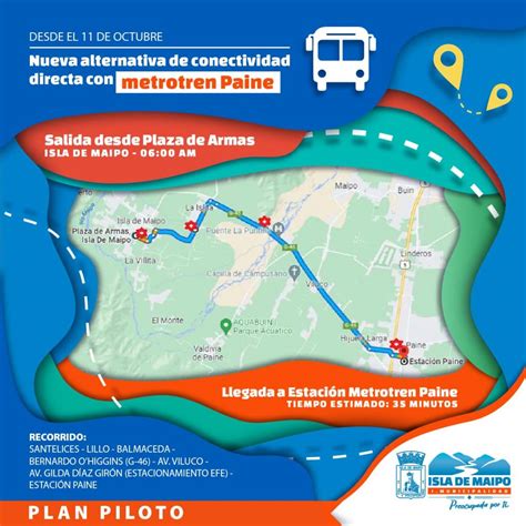 COMENZÓ PLAN PILOTO CON NUEVO RECORRIDO DESDE ISLA DE MAIPO A METROTREN