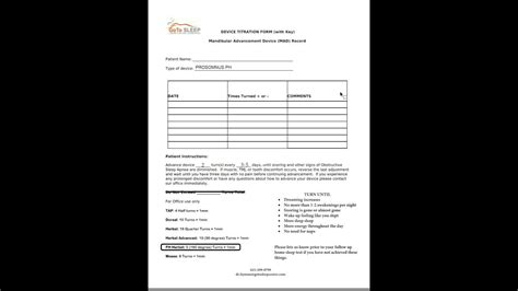 Prosomnus Ph Titration Form Instructions Youtube