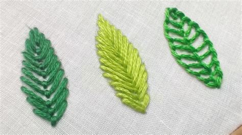 HAND EMBROIDERY FOR BEGINNERS 10 Types Of Leaves 46 OFF