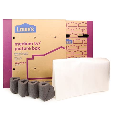 Lowes 24 In W X 24 In H X 5 In D Medium Cardboard Television Moving Box With Handle Holes In