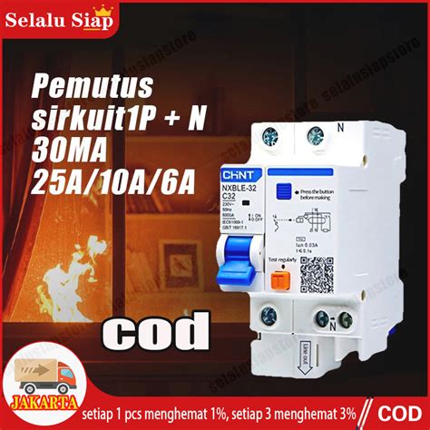 Jual Rcbo Elcb Mcb Nxble Nxble P N Ka A A Earth Leakage