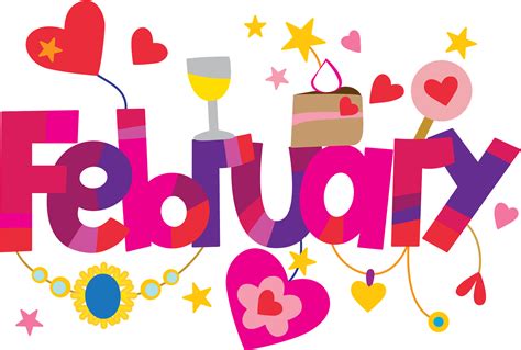 February Clip Art 2025 Free Gerta Adelind