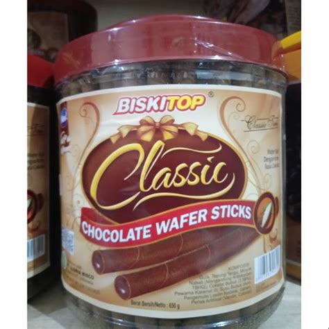 Jual Biskitop Classic Chocolate Wafer Sticks 650 Gr Shopee Indonesia