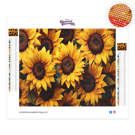 Golden Sunflower Diamond Painting Painting Diamond Painting Kits